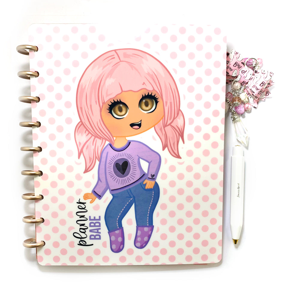 Chibi Planner Babe Pastel Laminated Planner Cover