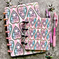 Pink Striped Pastel Ouija Laminated Planner Cover