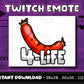 Sausage 4 Life Twitch & Discord Emote