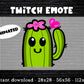 Cactus Waving Animated Twitch & Discord Emote