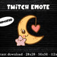 Kawaii Moon Animated Twitch & Discord Emote