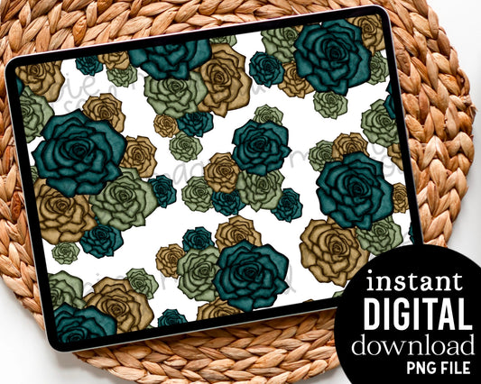 Dreamy Roses - Digital Pattern Paper