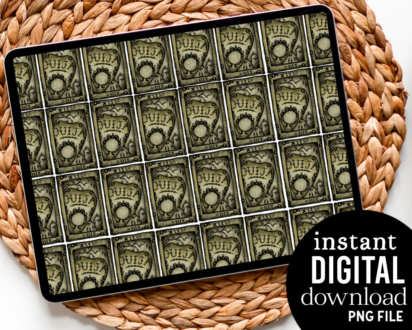 Ouija Tarot Cards - Digital Pattern Paper