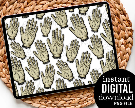 Palmistry Hand - Digital Pattern Paper