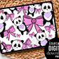 Pink Bow Panda - Digital Pattern Paper