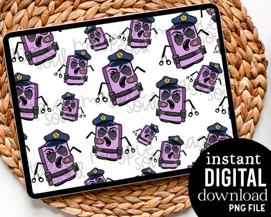 Planner Police - Digital Pattern Paper