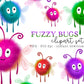 Fuzzy Bugs Clipart Bundle