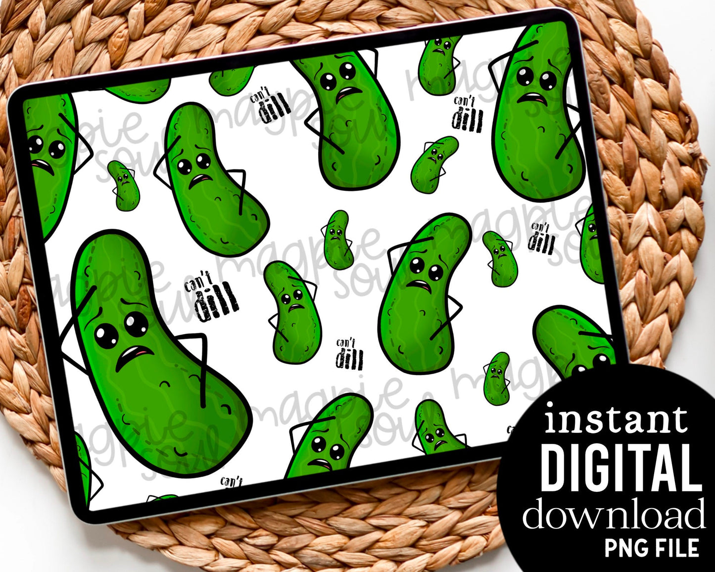 Dramatic Pickles - Digital Pattern Paper