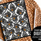Damask Autumn Raccoon - Digital Pattern Paper