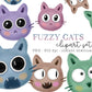 Fuzzy Cat Clipart Bundle