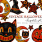Vintage Halloween Clipart Bundle