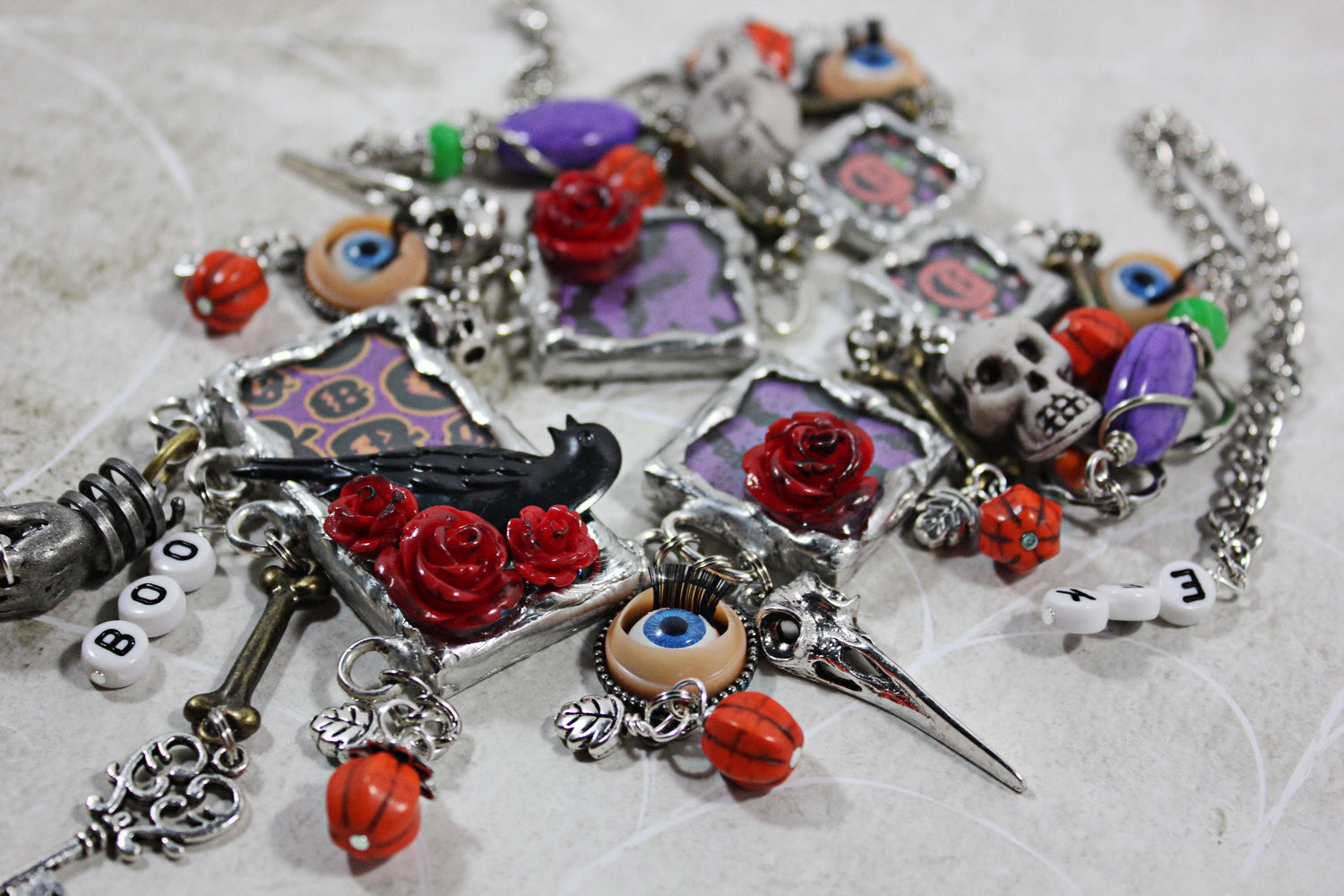 hocus pocus halloween soldered jewelry necklace