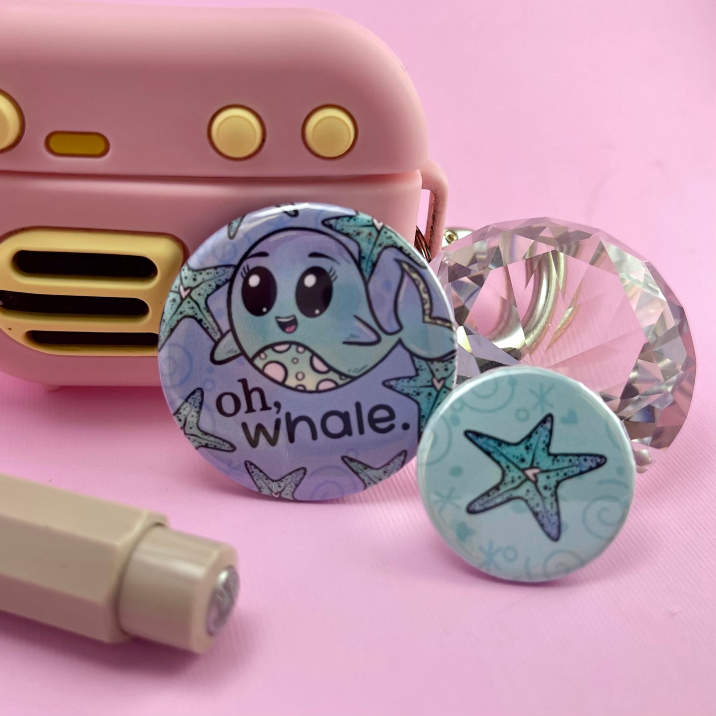 Oh, Whale! Pin-Back Button Set