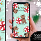 Peppermint Bear Kawaii iPhone Wallpaper