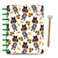 ACNH inspired haloween laminated discbound planner cover