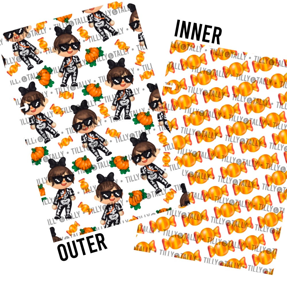 Halloween Costume Party Laminated Planner Cover
