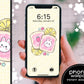 Cute Bunny Toast Kawaii iPhone Wallpaper