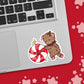 Peppermint Bear Kawaii Sticker