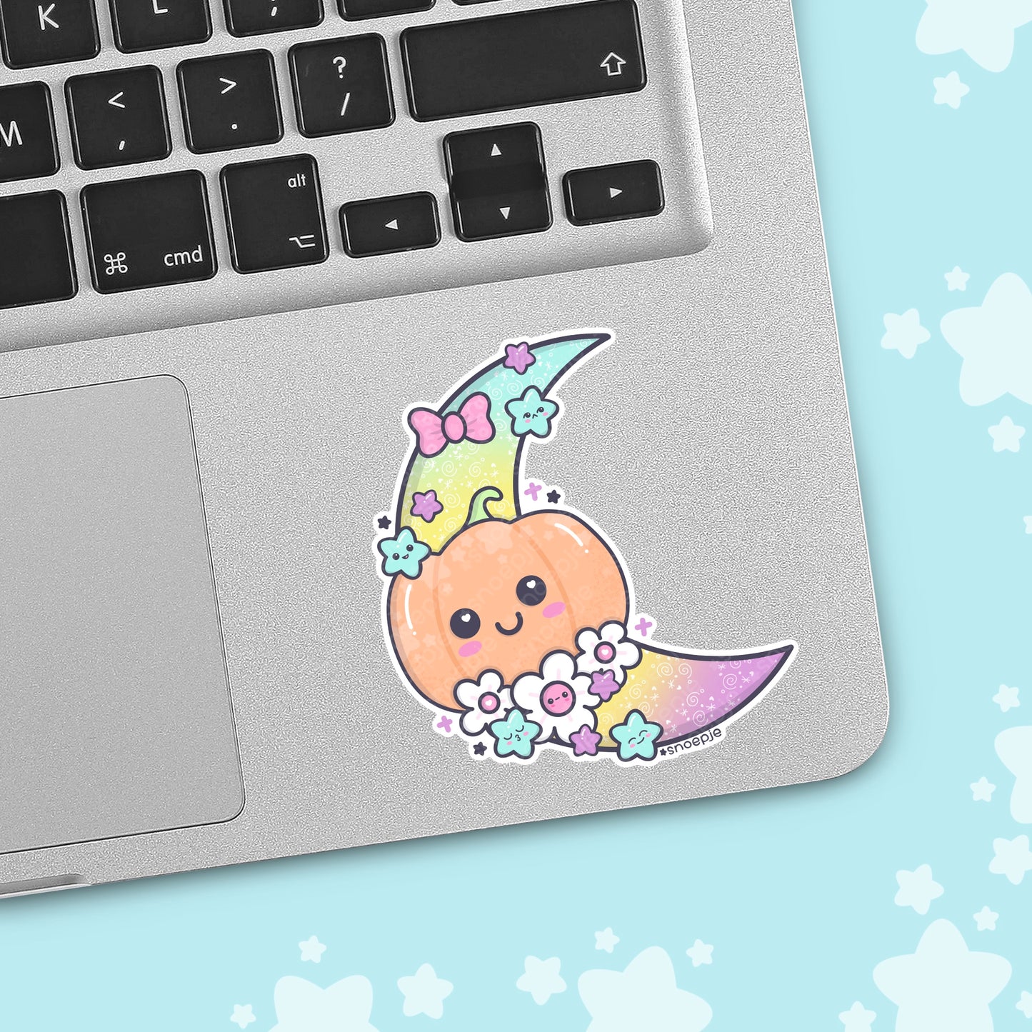 Kawaii Pumpkin Moon Love Sticker