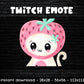 Berry Cat Twitch & Discord Emote