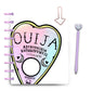 Pastel ombré Ouija planchette on white background laminated planner cover by magpiesoul 