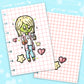 Coffee Zombie Girl Laminated Planner Cover