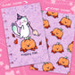 Kawaii Halloween Laminated Planner Cover
