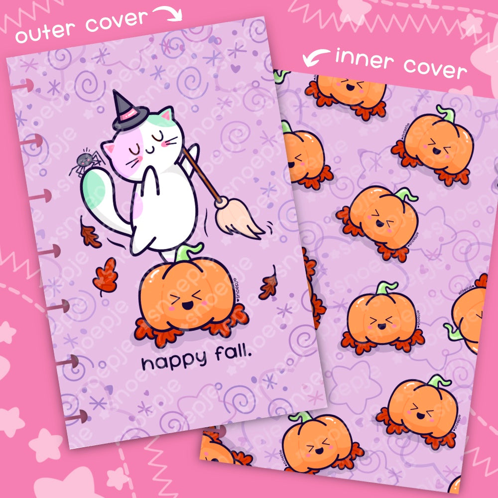 Kawaii Halloween Laminated Planner Cover