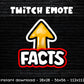 Facts Arrow - Twitch & Discord Emote