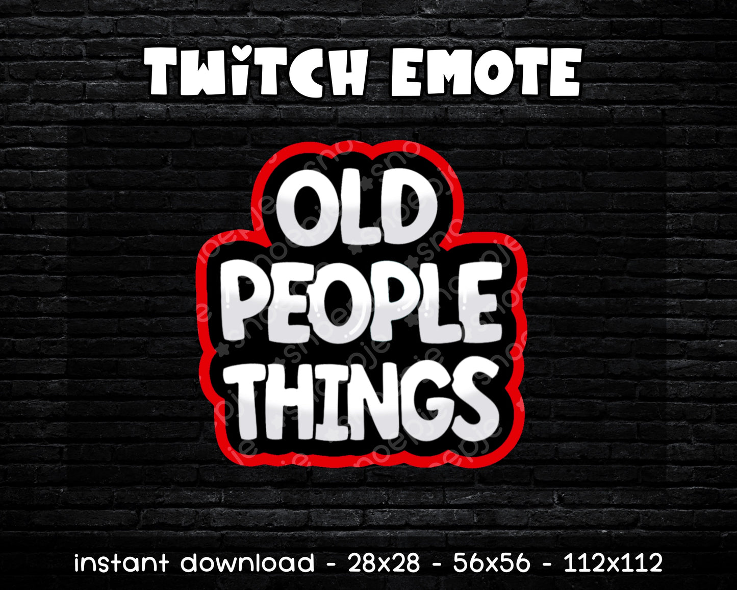 Old People Things - Twitch & Discord Emote