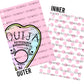 Pink Pastel Ouija Laminated Planner Cover