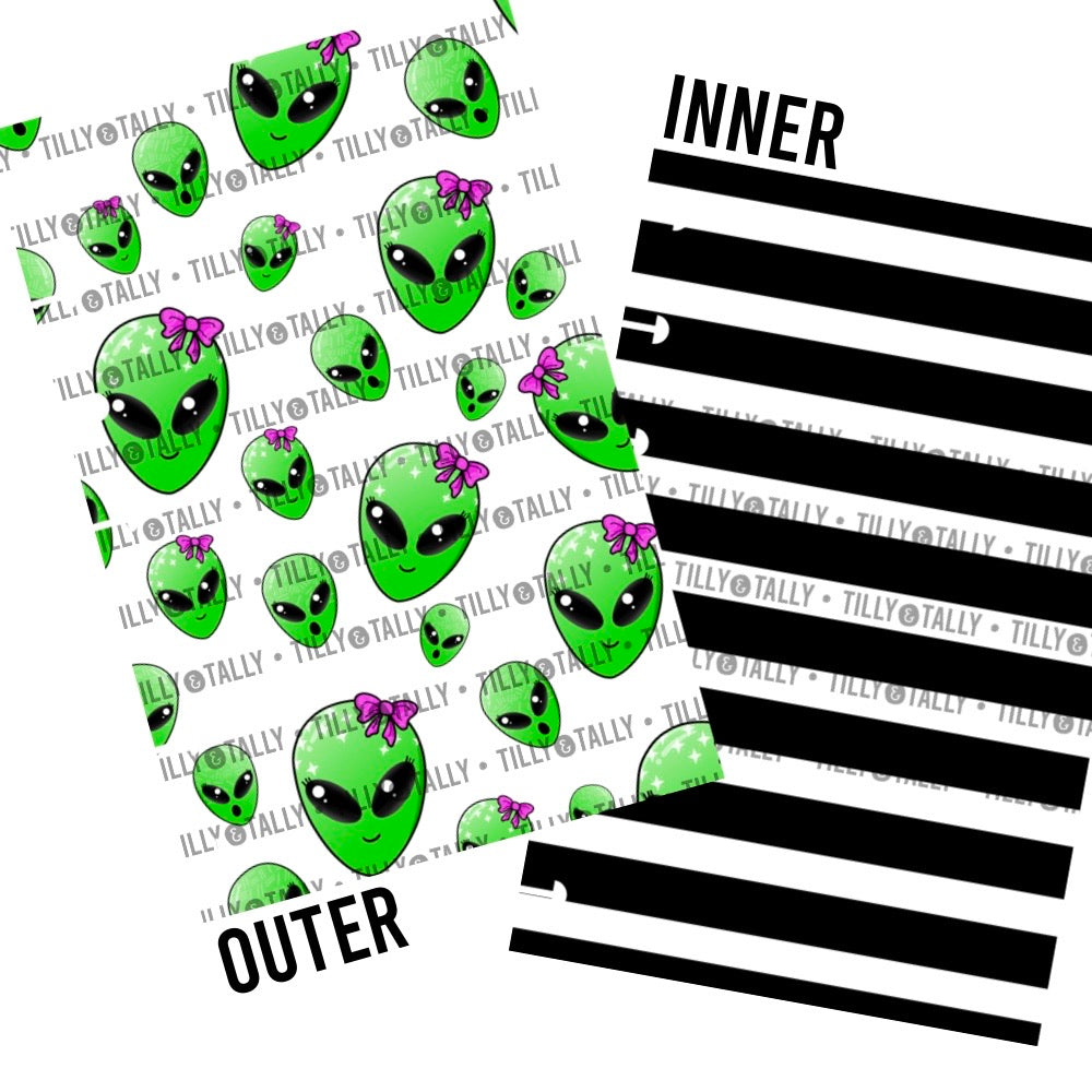 Alien Laminated Planner Cover