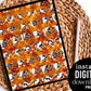 Damask & Orange Autumn Plaid - Digital Pattern Paper
