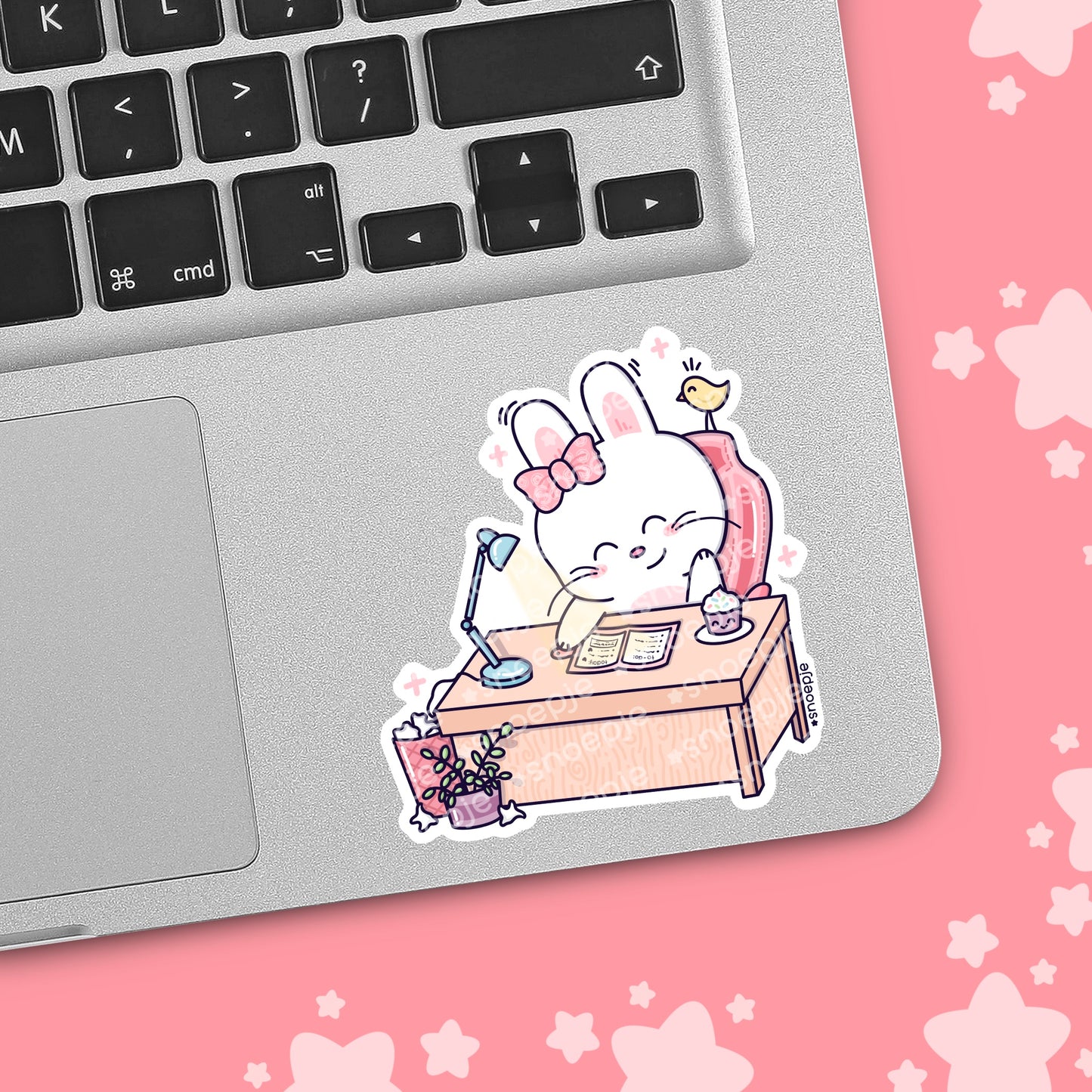 Desk Bunny Planner Kawaii Sticker