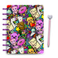 Kawaii Doodle Buddies Laminated Planner Cover