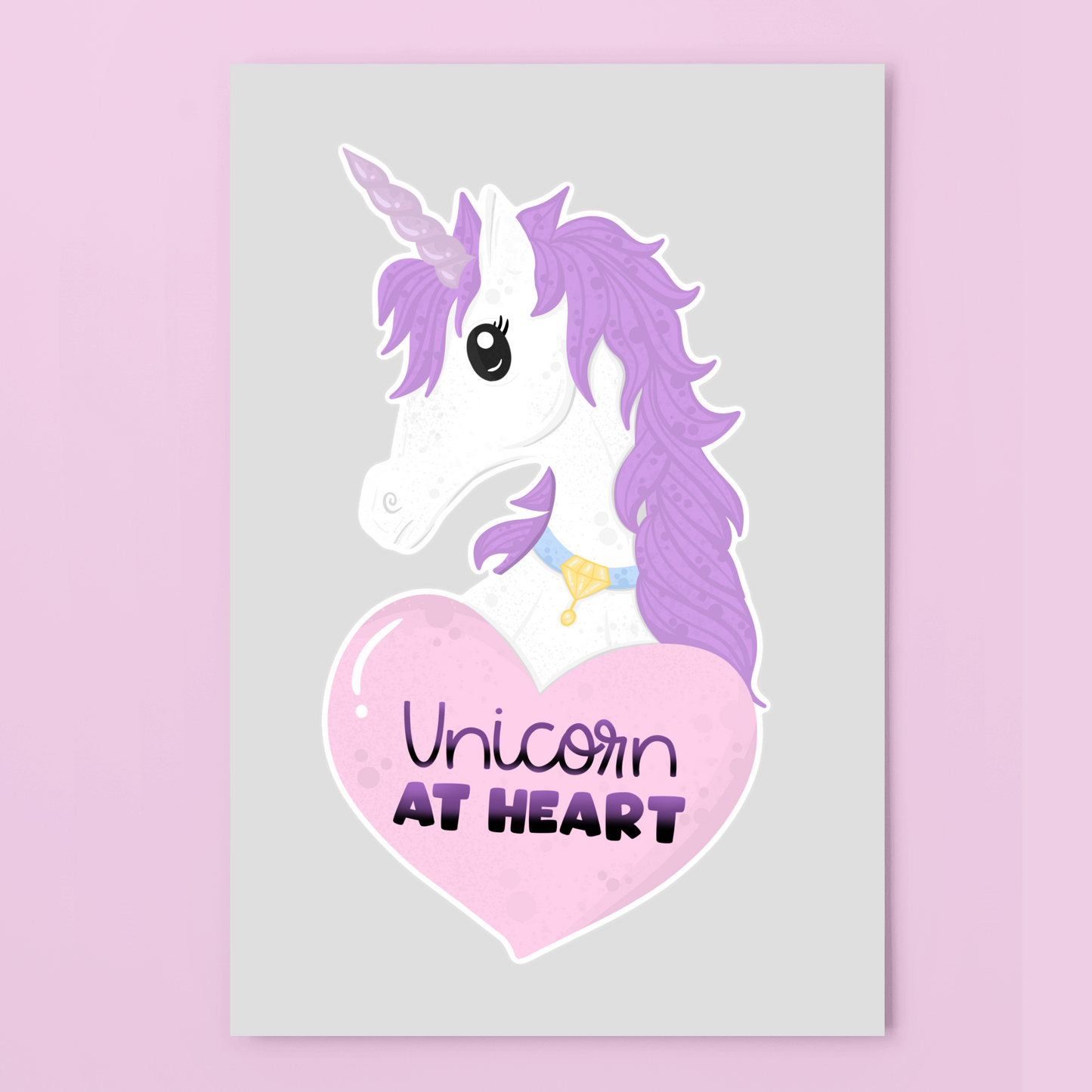 Unicorn At Heart Paper Die Cut