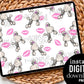 Poodle Kisses - Digital Pattern Paper