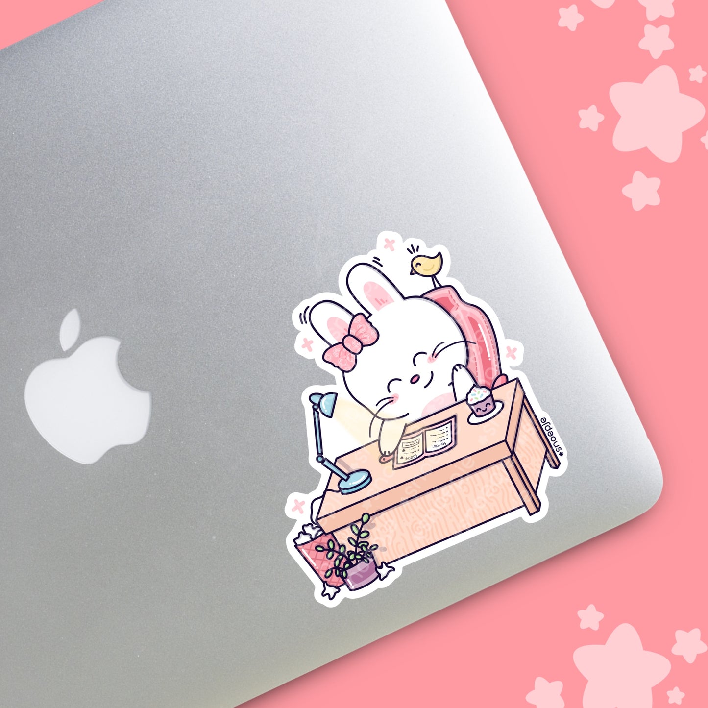 Desk Bunny Planner Kawaii Sticker