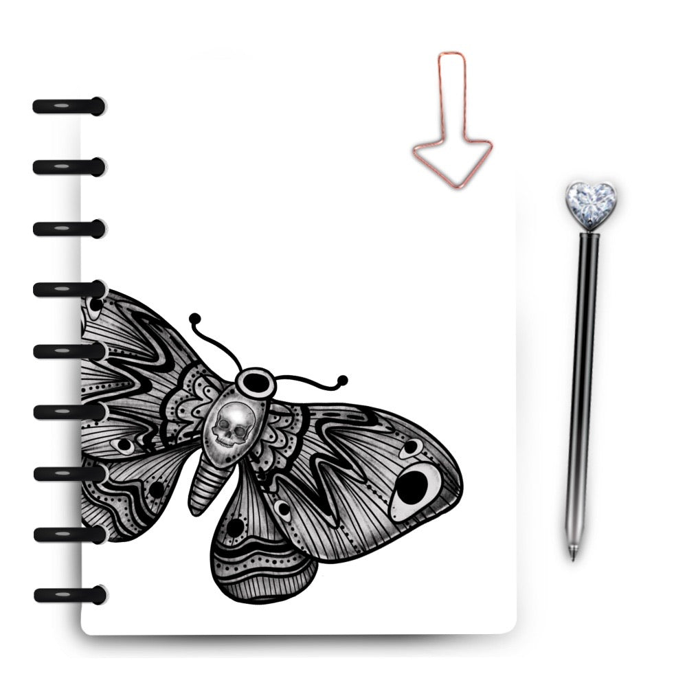 Death Moth Laminated Planner Cover