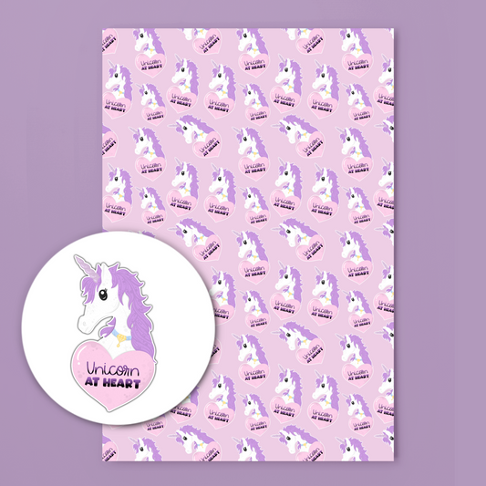Unicorn at Heart Planner Dashboard Paper