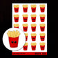 Kawaii French Fries Planner Stickers