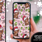 Kawaii Christmas Teddy Bear Guacamole iPhone Wallpaper