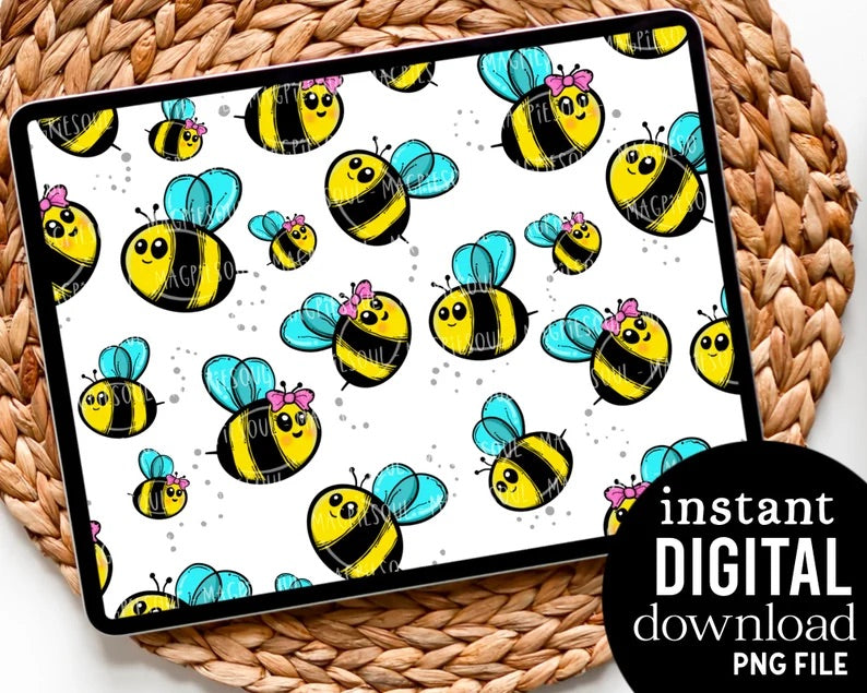 Honey Bee - Digital Pattern Paper