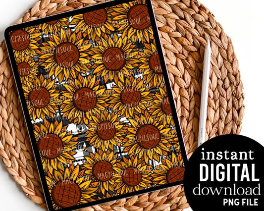 Sunflower Field - Digital Pattern Paper