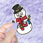 Rawr Zombie Snowman Sticker