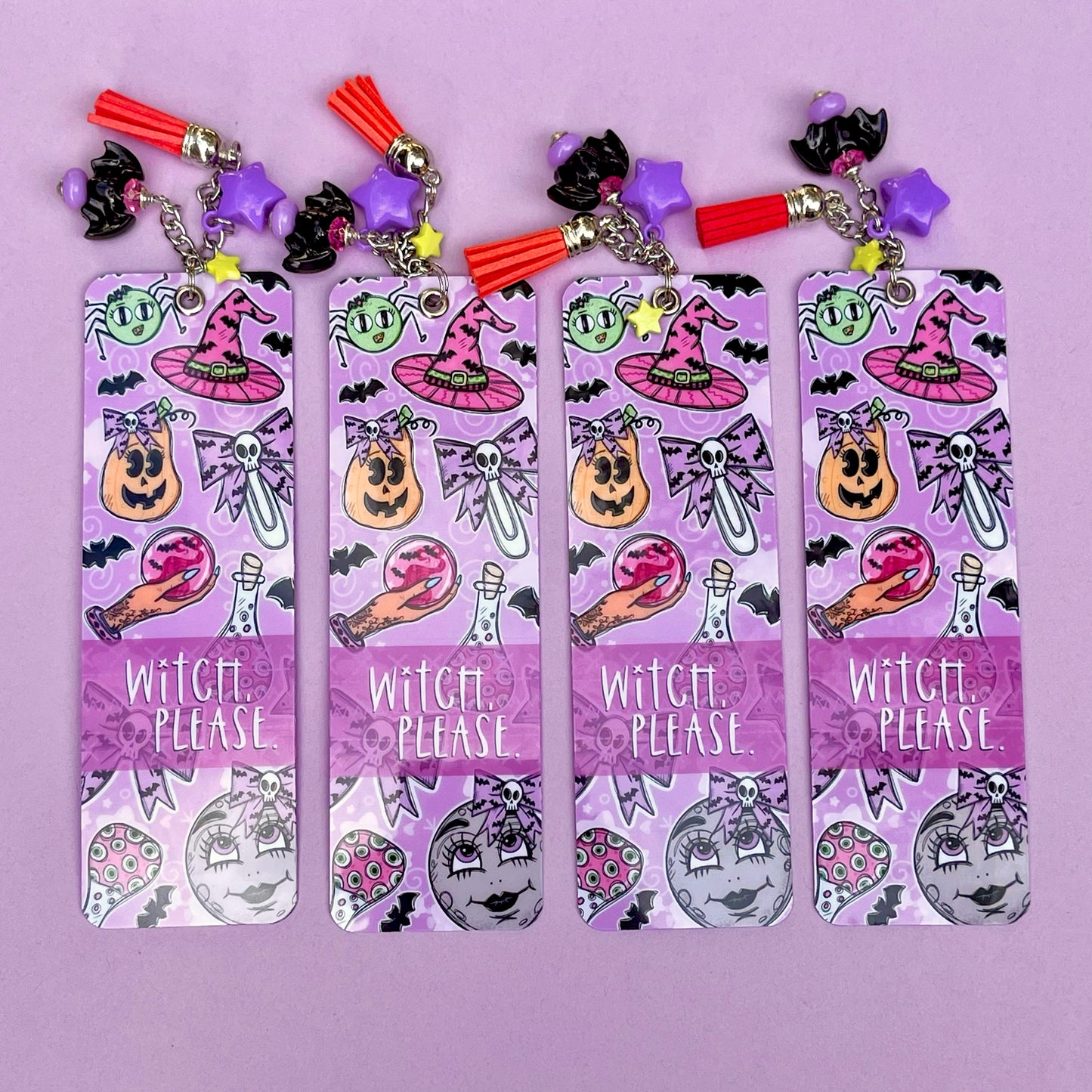 Witch, Please! Halloween Cute Laminated Bookmark