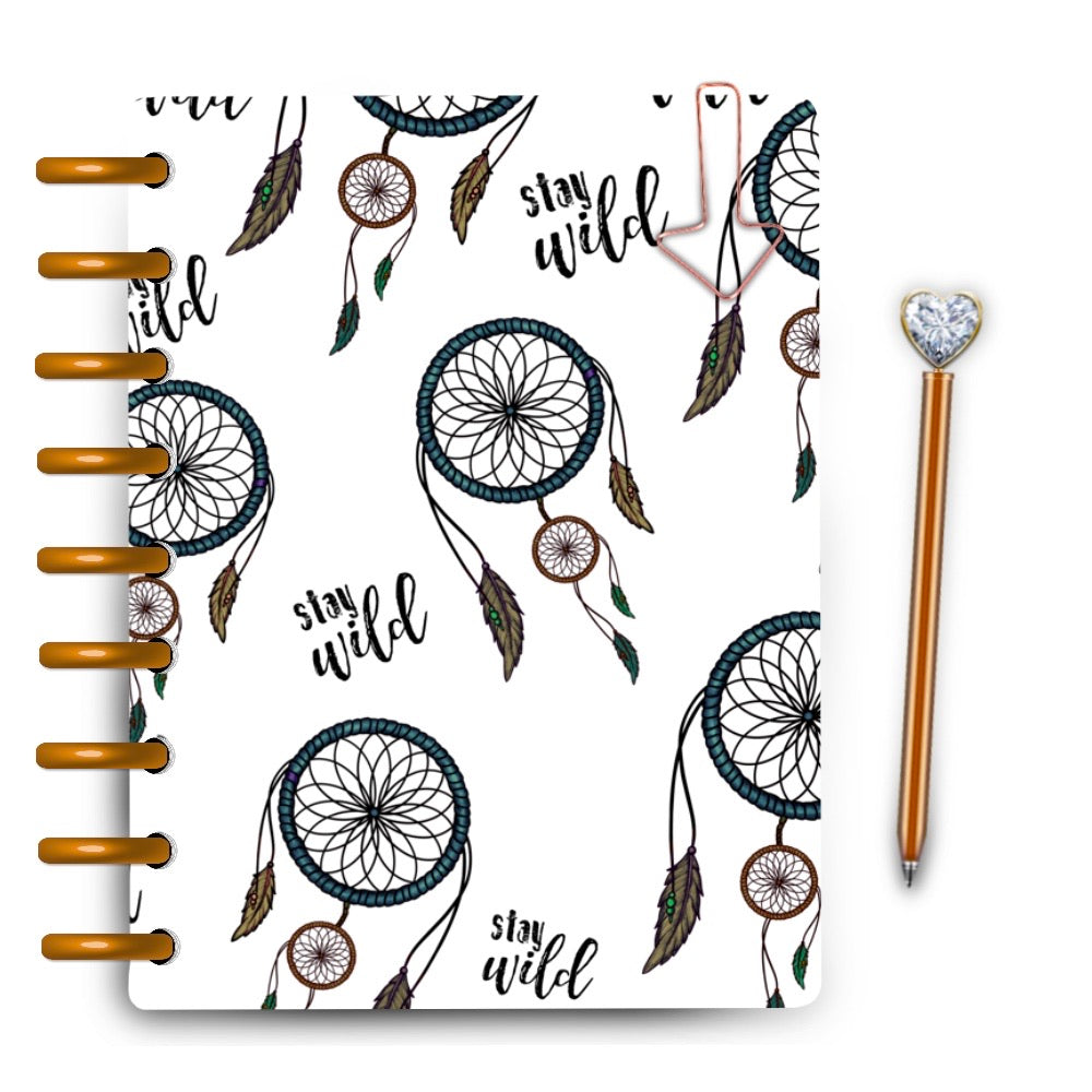 Stay Wild Dreamcatcher Laminated Planner Cover
