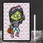 Pink Coffee Zombie Planner Dashboard Paper
